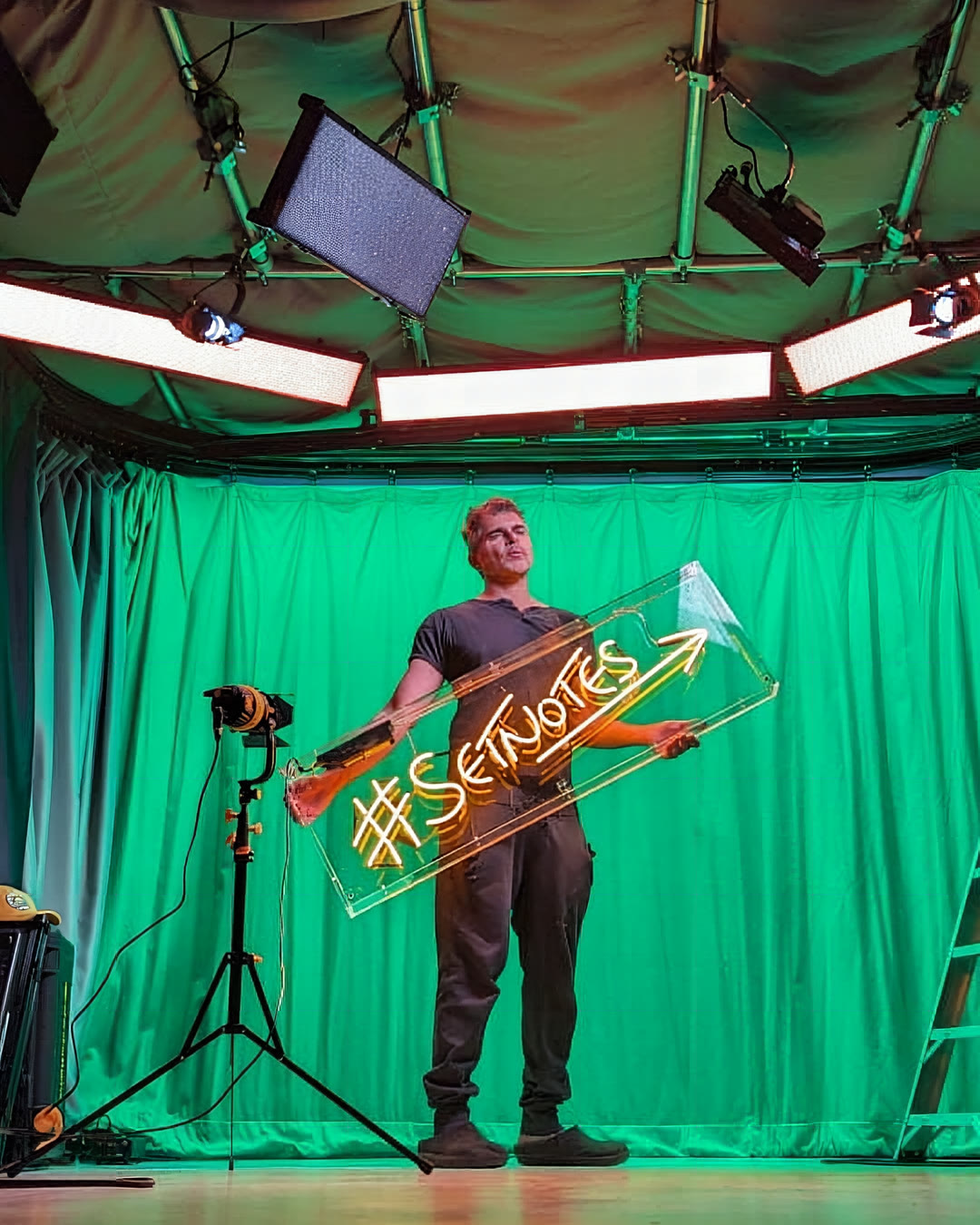 Ian Murray in his virtual production studio